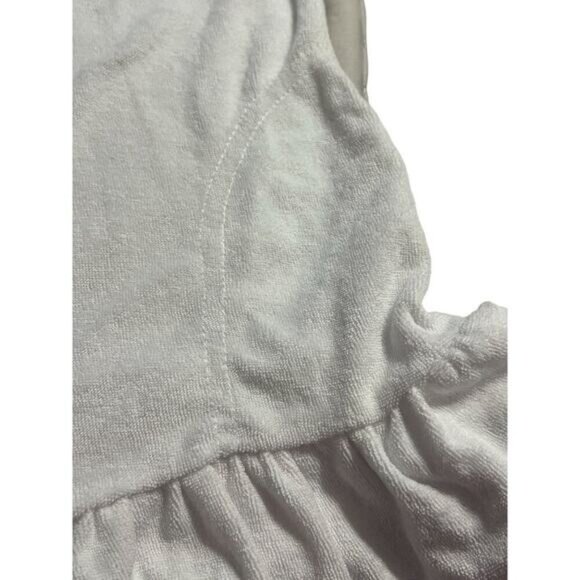 Pink Platinum Swim Cover Girls Size 3T White Terry Hooded Short - Picture 5 of 8